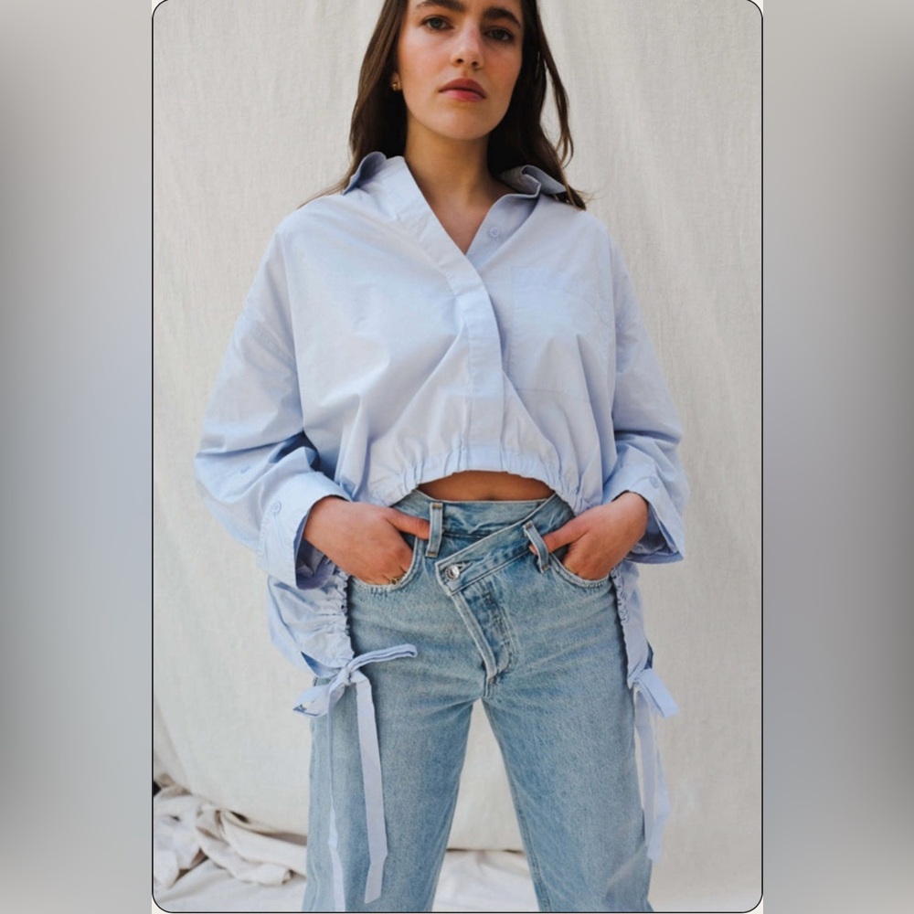 AGOLDE Criss Cross high-waist up-sized jeans